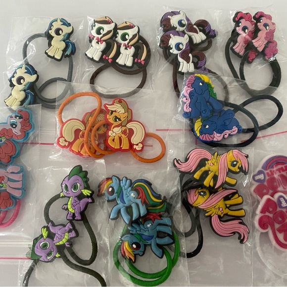 My Little Pony Hair Elastics 6 pair lot - Picture 3 of 3
